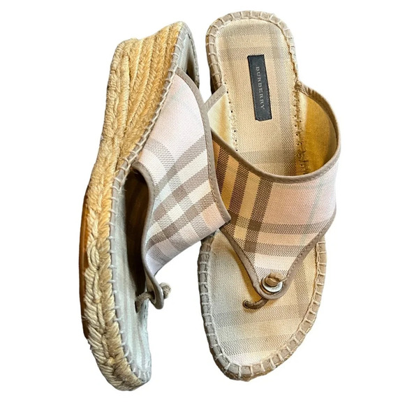 Burberry Y2K Espadrille Sandals, size 40 - Picture 1 of 10